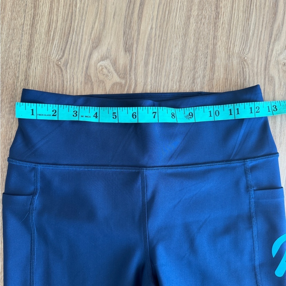 Peloton Navy Blue High-Rise Rib Insert Pocket Legging - Size Small - Picture 8 of 9